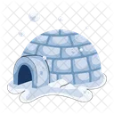 Ice House Winter Igloo Ice Building Icon