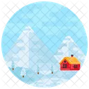 Winter Landscape House Icon