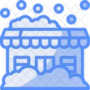 Winter Market Cold Weather Bazaar Frosty Fair Icon