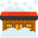 Winter Market Cold Weather Bazaar Frosty Fair Icon
