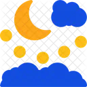 Winter Moonlight Cold Weather Moon Glow Frosty Lunar Light Icon