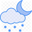 Winter Night Cold Night Night Time Icon