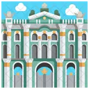 Winter Palace Russia Landmark Icon