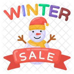 Winter Sale Emblem  Icon