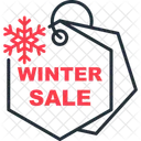 Winter Sale Discount Sale Icon