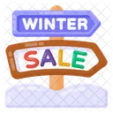 Sale Signboard Winter Sale Sign Sale Roadboard Icon