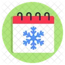 Winter Season Winter Calendar Daybook Icon