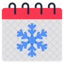 Winter Season Winter Calendar Daybook Icon