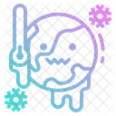 Winter Globe Thermometer Icon