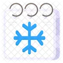 Winter Season Winter Calendar Daybook 아이콘
