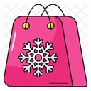 Winter Shopping Tote Bag Shopping Bag Icon