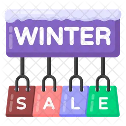 Winter Shopping Sale  Icon
