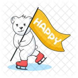 Winter Teddy  Icon