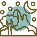 Winter Wonderland Snowy Landscape Frosty Scene Icon