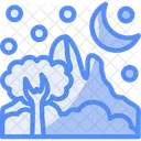 Winter Wonderland Snowy Landscape Frosty Scene Icon