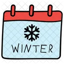 Kalender Winterkalender Winterfahrplan Symbol