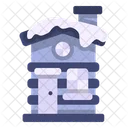 Winterhaus Schnee Winter Symbol