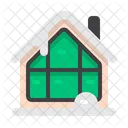 Winter Christmas Building Icon