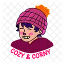 Winterjunge Gemutlich Thanksgiving Symbol