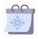 Kalender Winter Schneeflocke Symbol