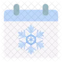 Kalender Schneeflocke Schnee Symbol