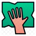 Wiping Hand Napkin Icon