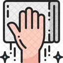 Wiping Towel Hand Icon