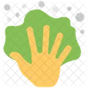 Green Cloth Wiping Icon