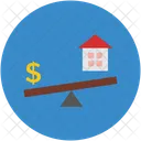 Wippe Haus Dollar Symbol