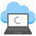 Cloud Daten Laden Symbol