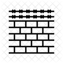Wire Fencing Brick Wall Fence Icon