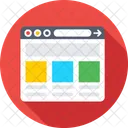 Wireframe Web Browser Icon