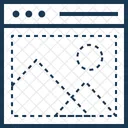 Wireframe Template Layout Icon