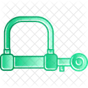 Wire Lock Anti Theft Security Icon