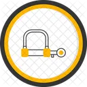 Wire Lock Anti Theft Security Icon