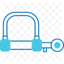 Wire Lock Anti Theft Security Icon