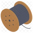 Wire Roll Cable Roll Bobbin Icon