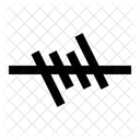 Wired Fence Barbed Safet Icon