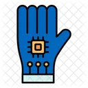 Virtual Reality Data Gloves Robotic Hand Icon