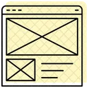 Wireframe Color Shadow Thinline Icon Icon