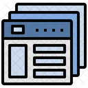 Wireframe Layout Webpage Icon
