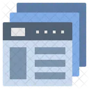 Wireframe Layout Webpage Icon