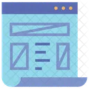 Wireframe Layout Web Layout Icon