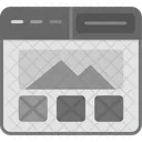 Wireframe Grid Layout Icon