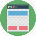Wireframe User Interface Web Content Icon