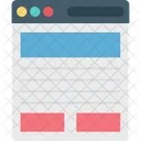 Wireframe User Interface Web Content Icon