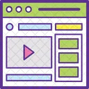 Web Wireframe Site Ícone