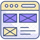 Wireframe Layout Web Layout Icon