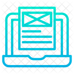 Wireframe Laptop  Icon