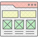 Wireframe mockup  Icon